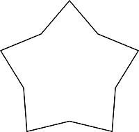 Concave Equilateral Decagon